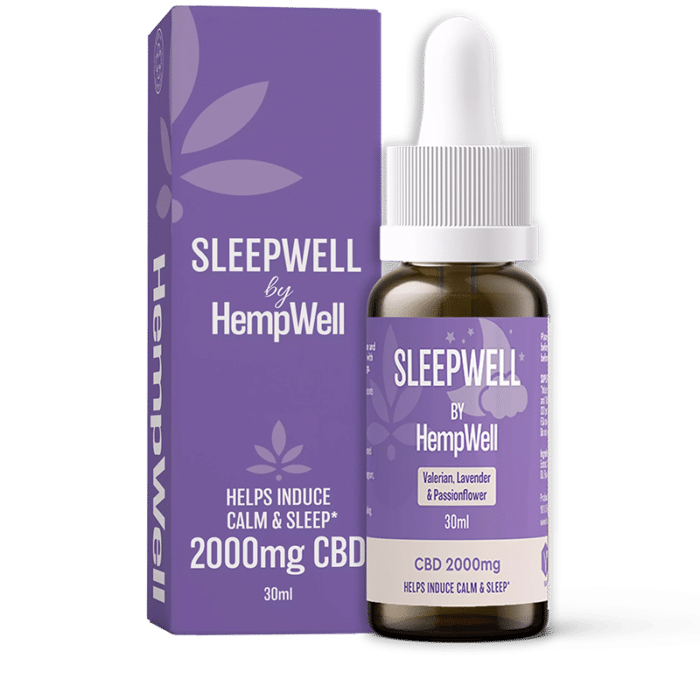 HempWell Sleepwell CBD Oil 2000mg – Premium CBD oil for restful sleep and relaxation